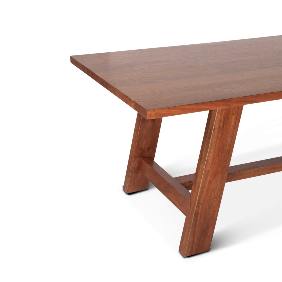 94" Cinnamon Brown Dining Table