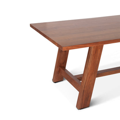 94" Cinnamon Brown Dining Table