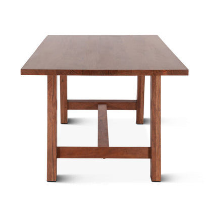 94" Cinnamon Brown Dining Table