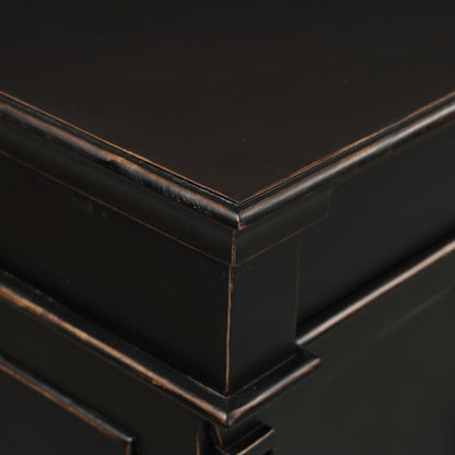 70" Distressed Black Mango Sideboard