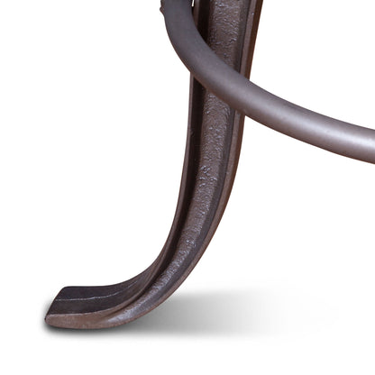 13" Black Leather Adjustable Stool