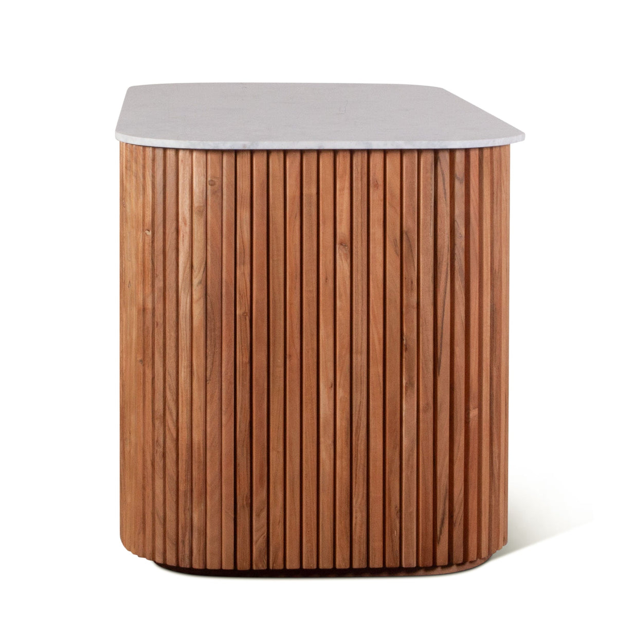 68.5" Natural Acacia Kitchen Island Table