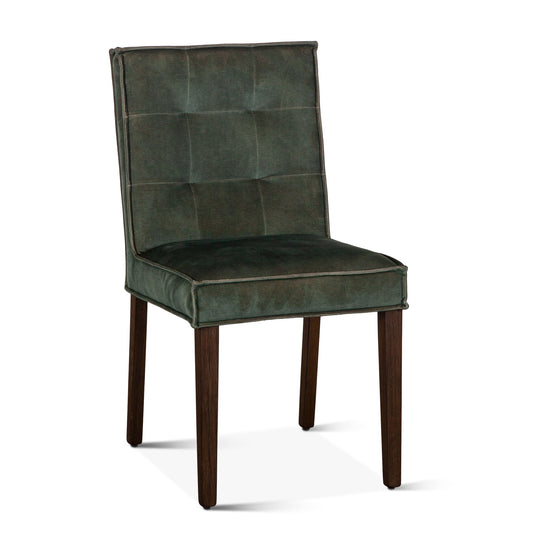 17" Green Velvet Dining Chair