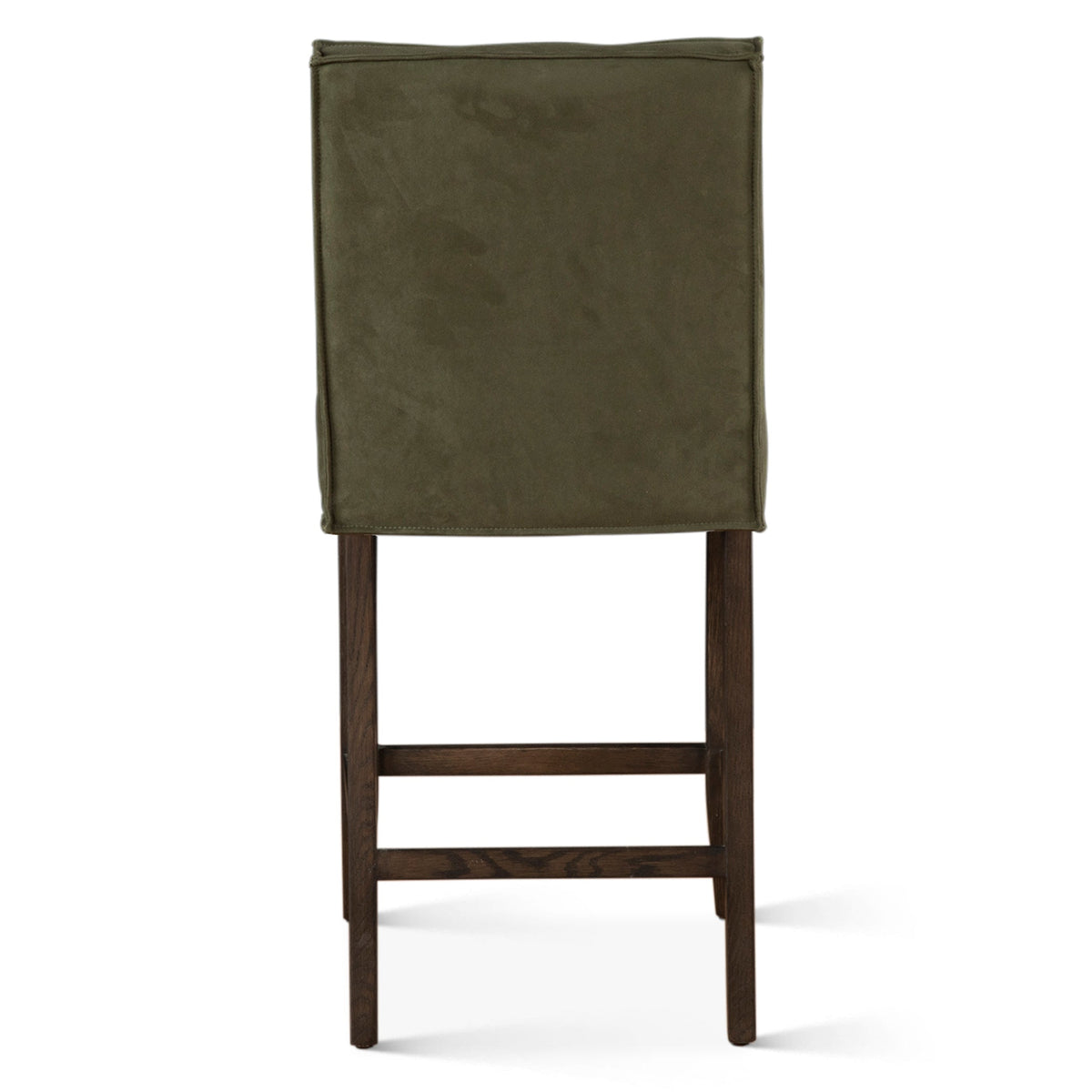 18" Green Eco Suede Counter Chair