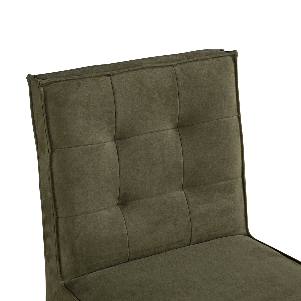 18" Green Eco Suede Counter Chair