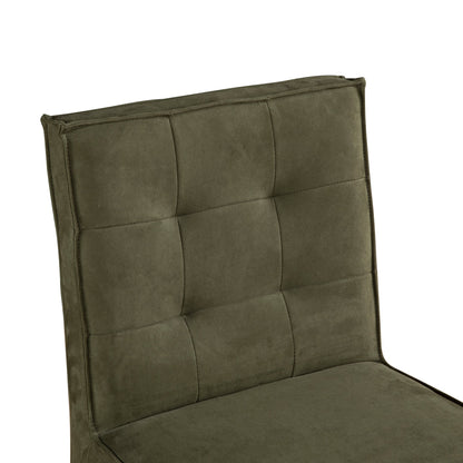 18" Green Eco Suede Counter Chair
