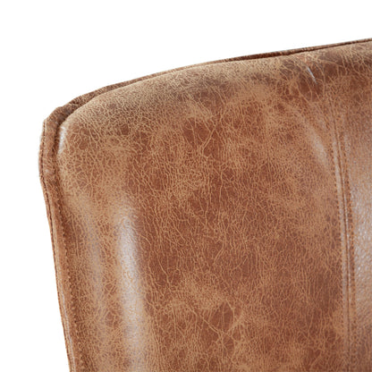 19" Dining Chair in Tan Leather