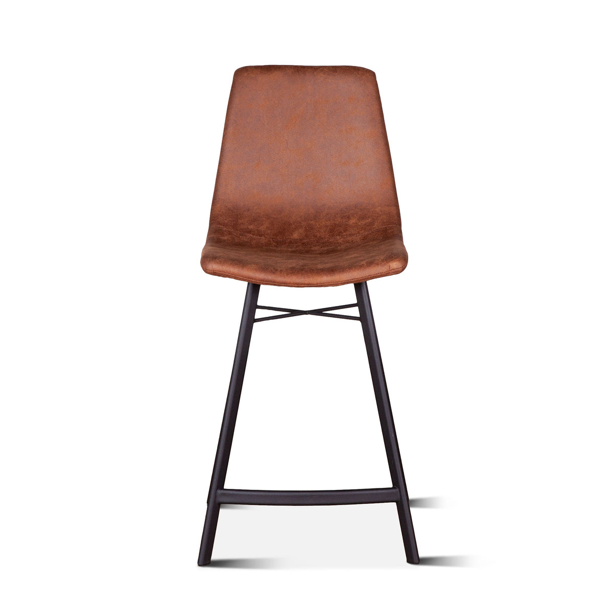 18" Trapper Brown Microfiber Counter Chair