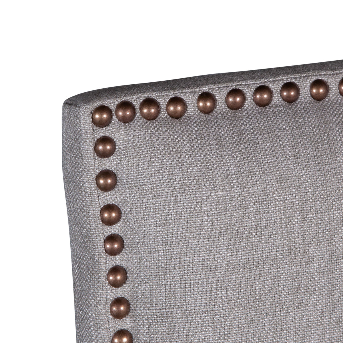 21" Upholstered Dining Chair in Greige Linen