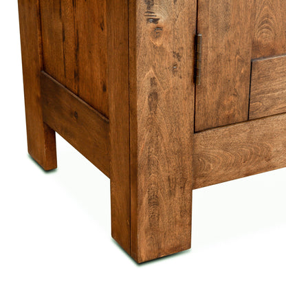 66" Earth Finish Birch Wood Buffet