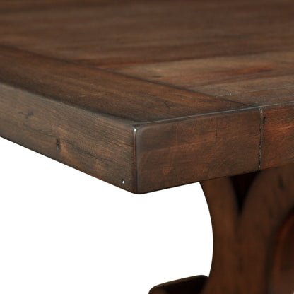 108" Chestnut Wood Dining Table