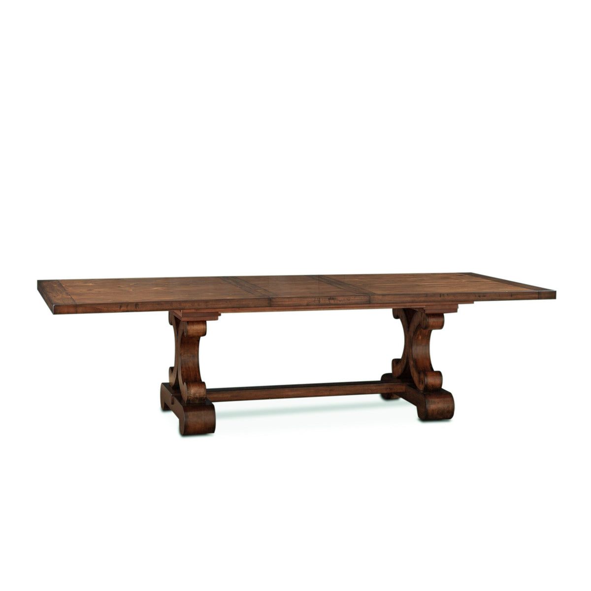 88" Chestnut Wood Dining Table