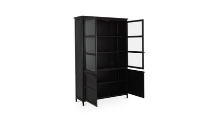 48.5" Black Iron Tall Cabinet