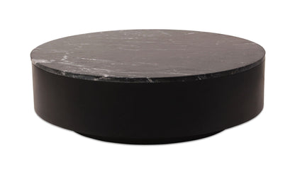 40" Black Marble Coffee Table