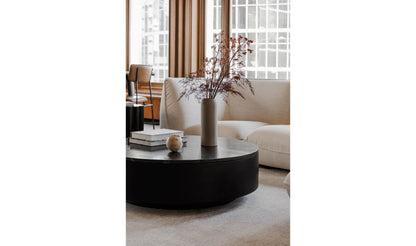 40" Black Marble Coffee Table