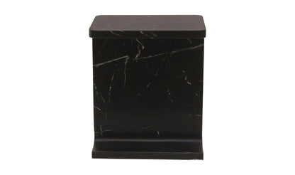 15" Black Marble Side Table