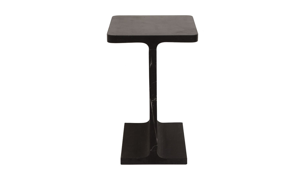 15" Black Marble Side Table