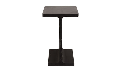 15" Black Marble Side Table