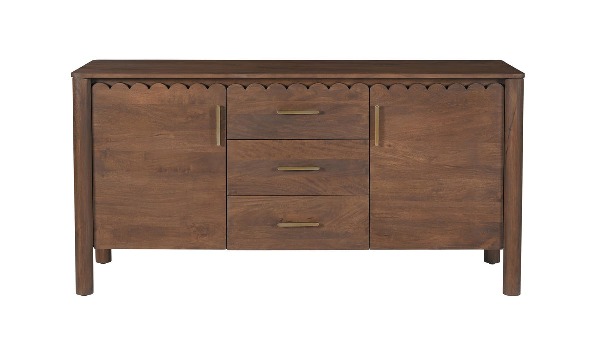60" Vintage Brown Mango Wood Sideboard