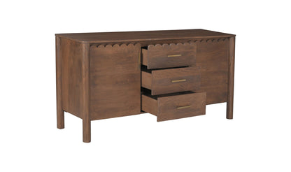 60" Vintage Brown Mango Wood Sideboard