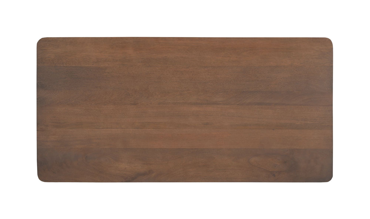 52" Vintage Brown Mango Wood Coffee Table