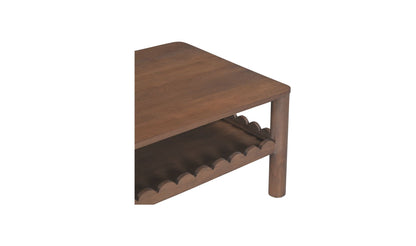 52" Vintage Brown Mango Wood Coffee Table