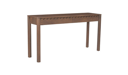 57.5" Vintage Brown Mango Wood Console Table