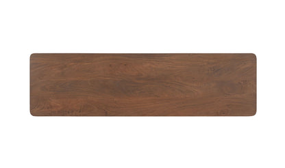 57.5" Vintage Brown Mango Wood Console Table