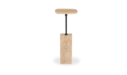 9" Travertine Side Table