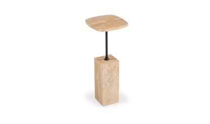 9" Travertine Side Table