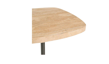 9" Travertine Side Table