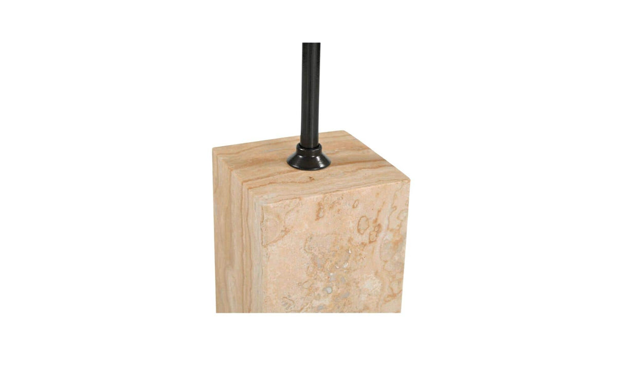 9" Travertine Side Table