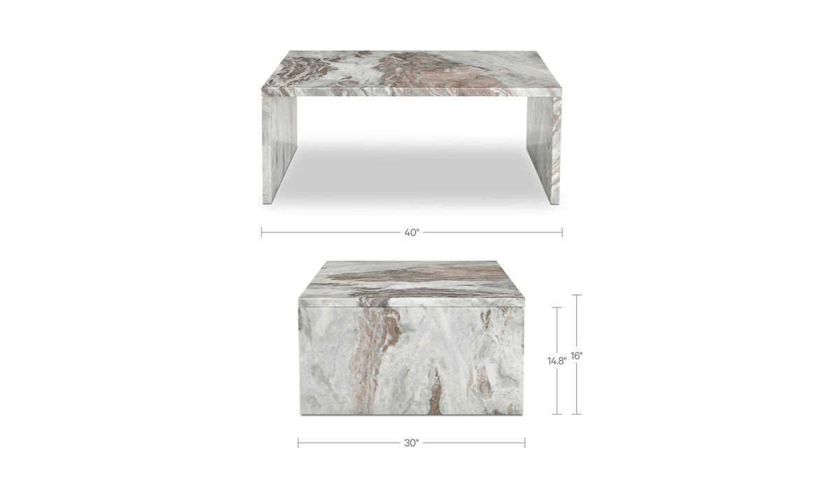 40" Torrento Marble Coffee Table