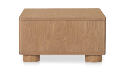 35" Natural Solid Oak Coffee Table