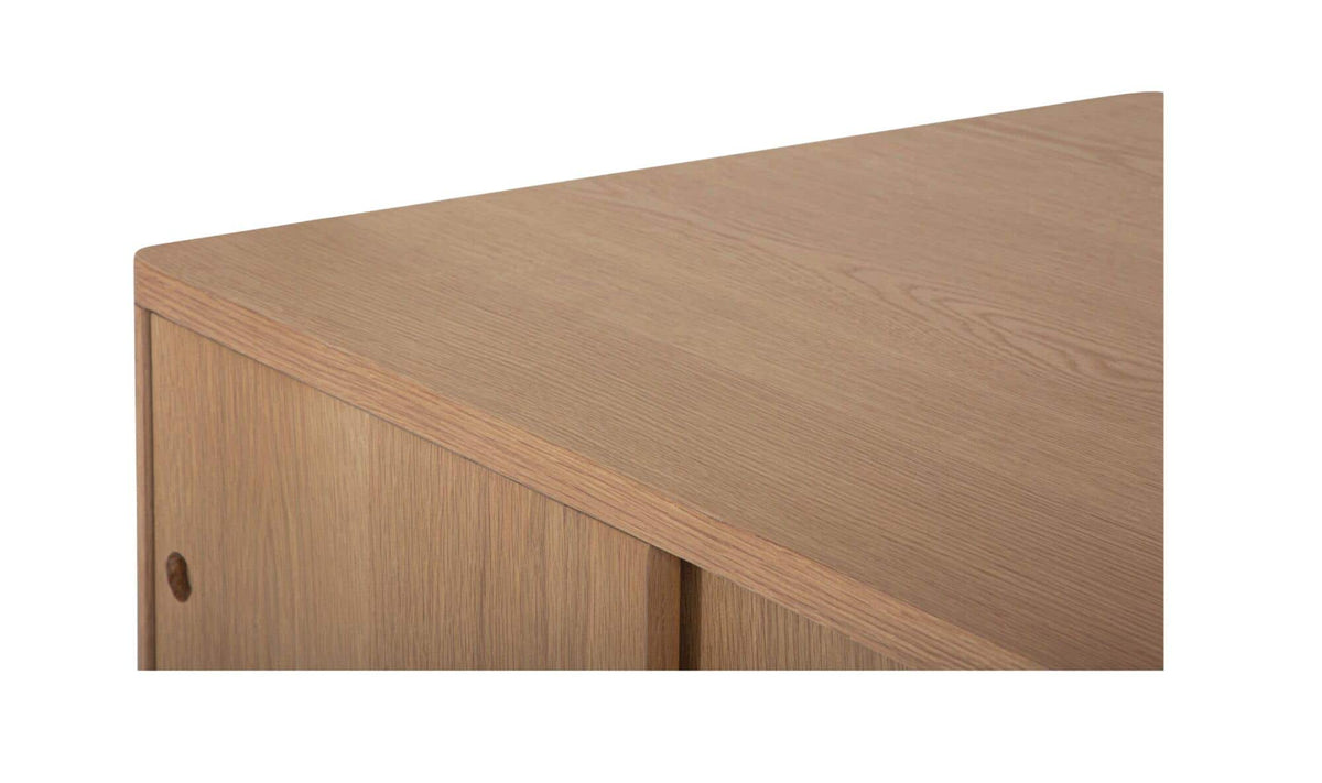 35" Natural Solid Oak Coffee Table