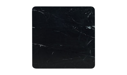 35.5" Black Marble Coffee Table