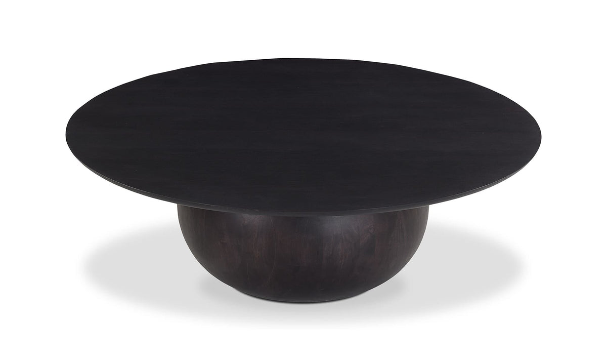 42" Black Acacia Coffee Table