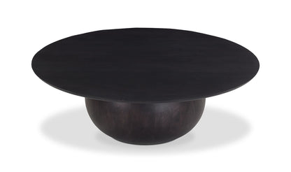 42" Black Acacia Coffee Table