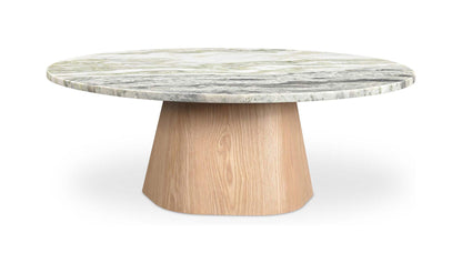 42" Green Onyx Marble Coffee Table