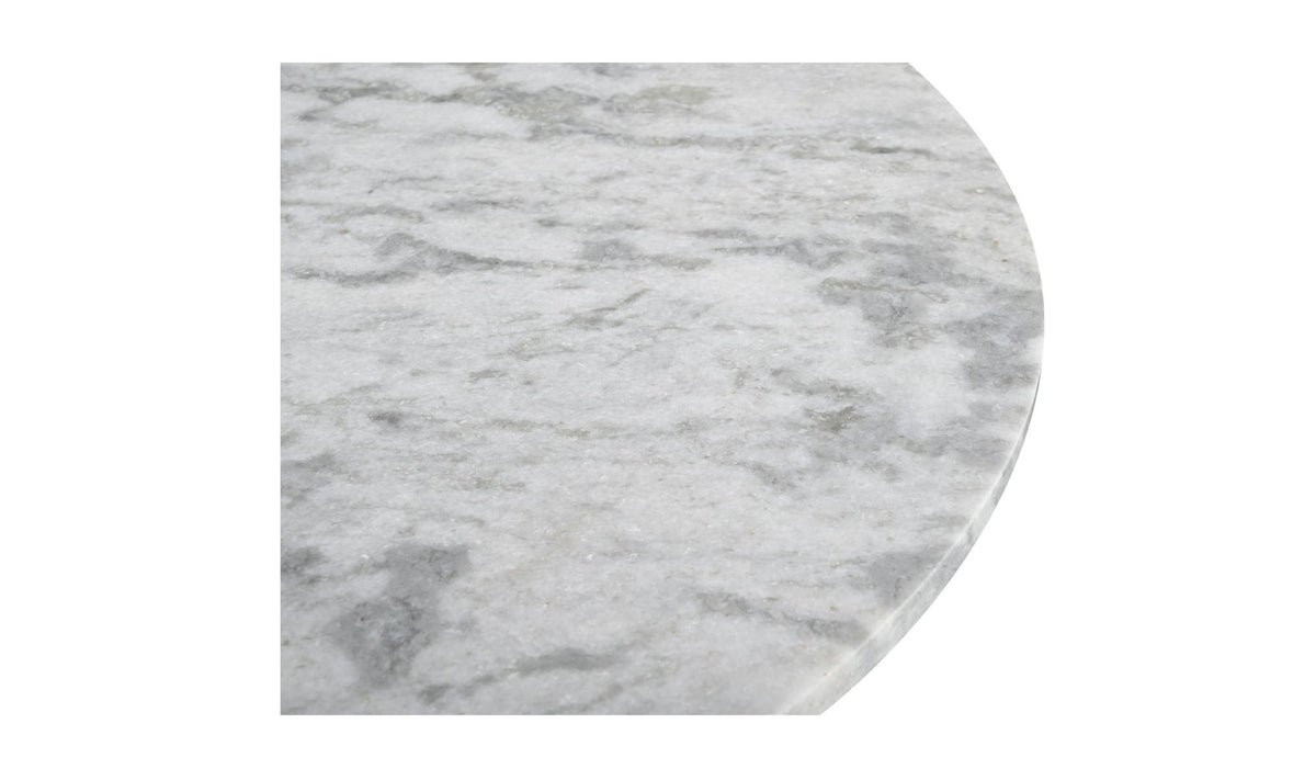 42" White Marble Coffee Table