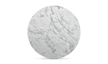 42" White Marble Coffee Table