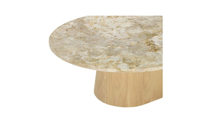 54" Panther Stone Marble Coffee Table