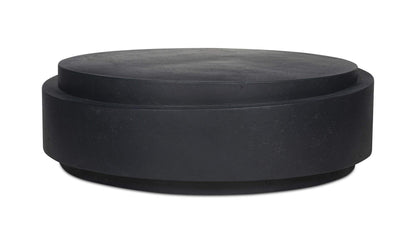 48" Black Concrete Coffee Table