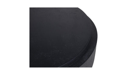 48" Black Concrete Coffee Table