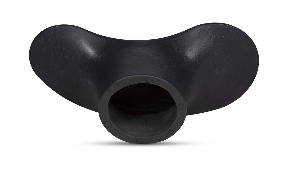 47" Black Concrete Outdoor Coffee Table
