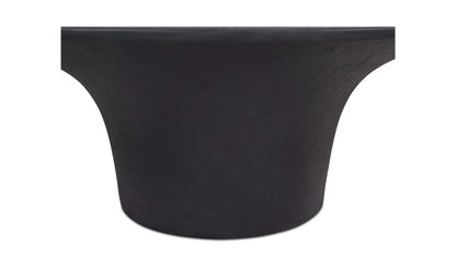 47" Black Concrete Outdoor Coffee Table