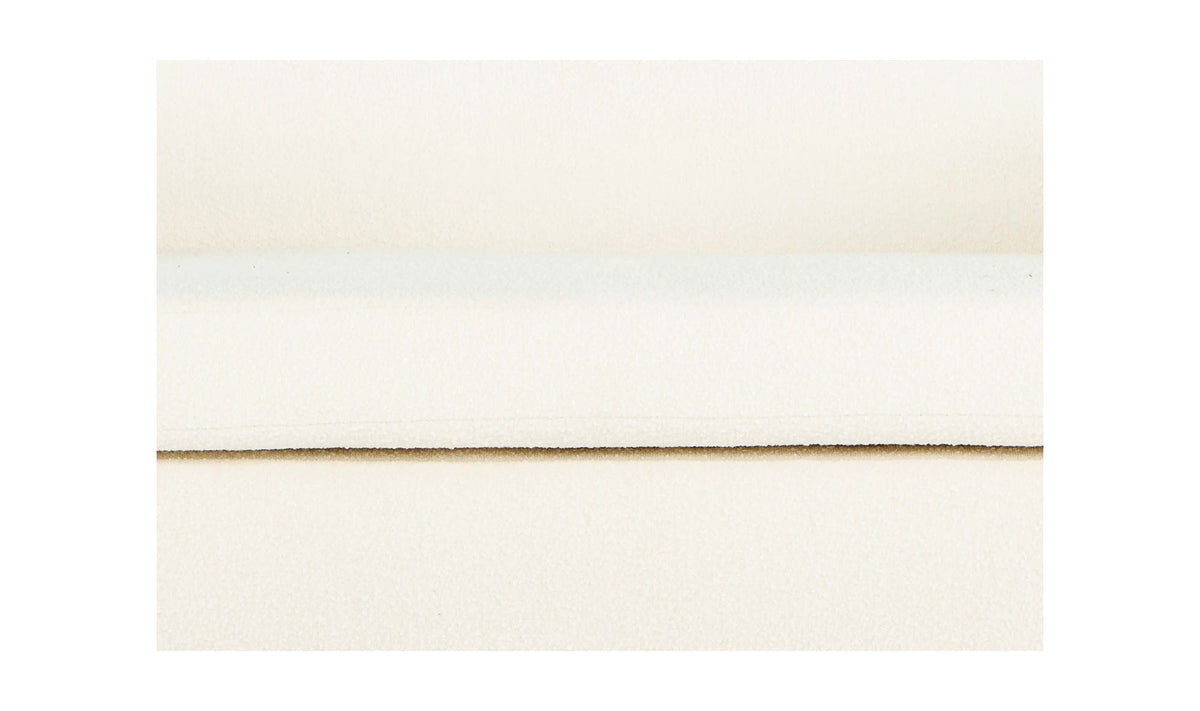 83.75" White Upholstered Sofa