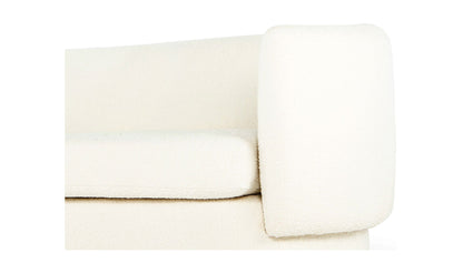 83.75" White Upholstered Sofa