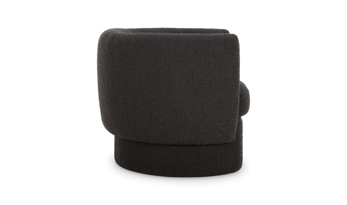 40" Maya Black Upholstered Accent Chair