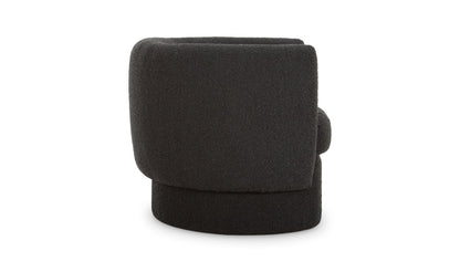 40" Maya Black Upholstered Accent Chair